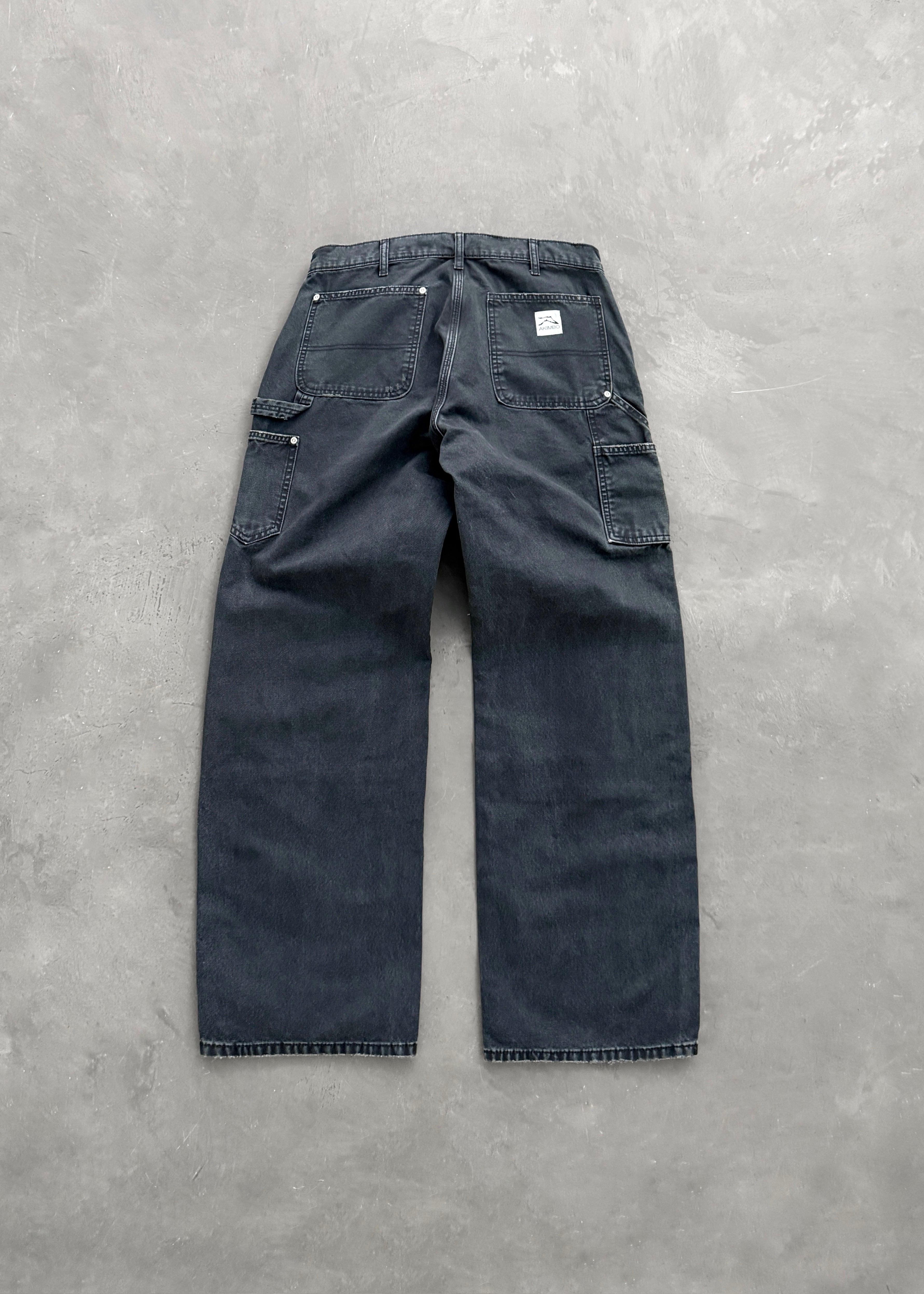 AKIMBO CANVAS DOUBLE KNEES - DIRTY BLACK