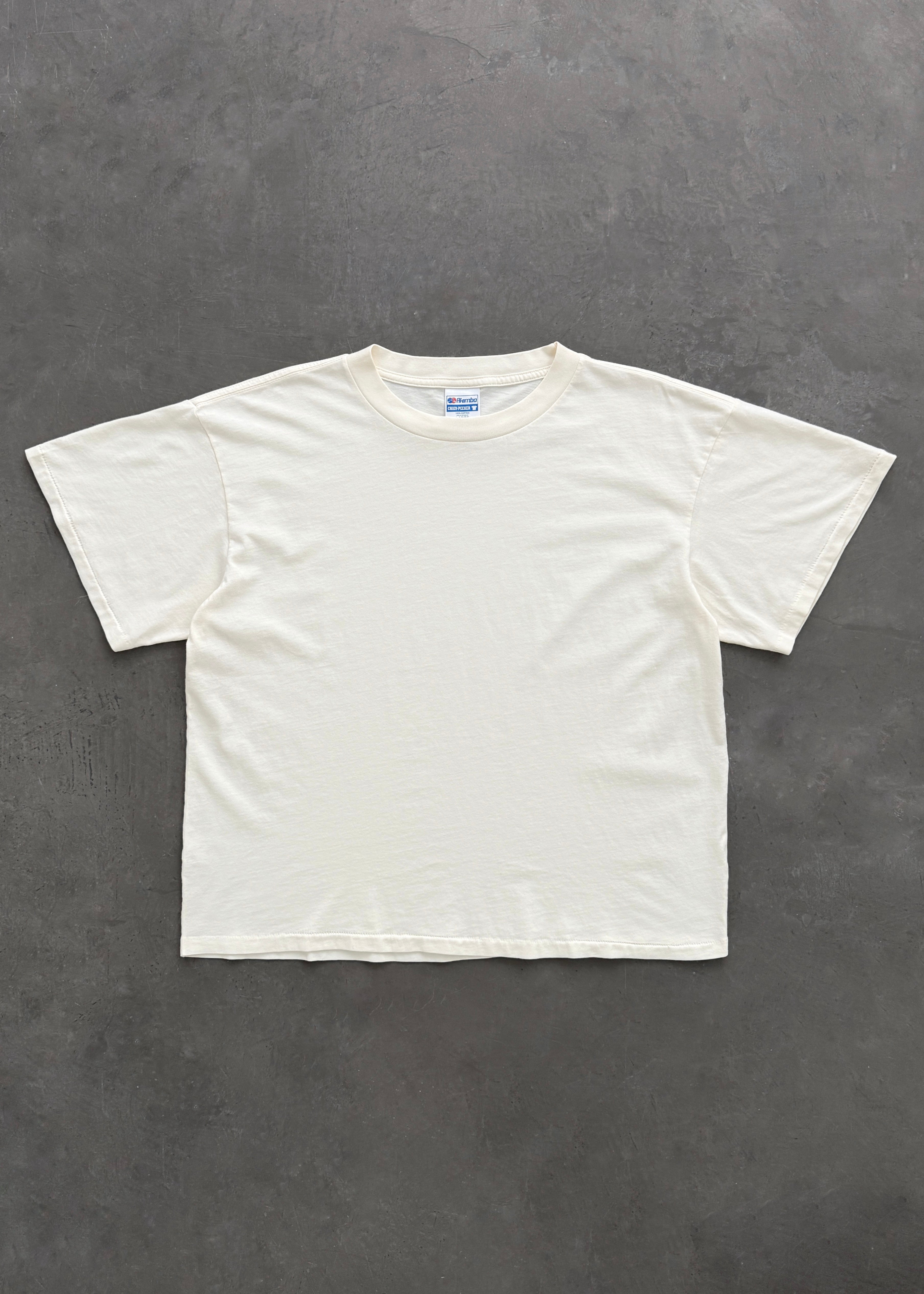 “CHAIN PEEKER” MID WEIGHT TEE - CREAM