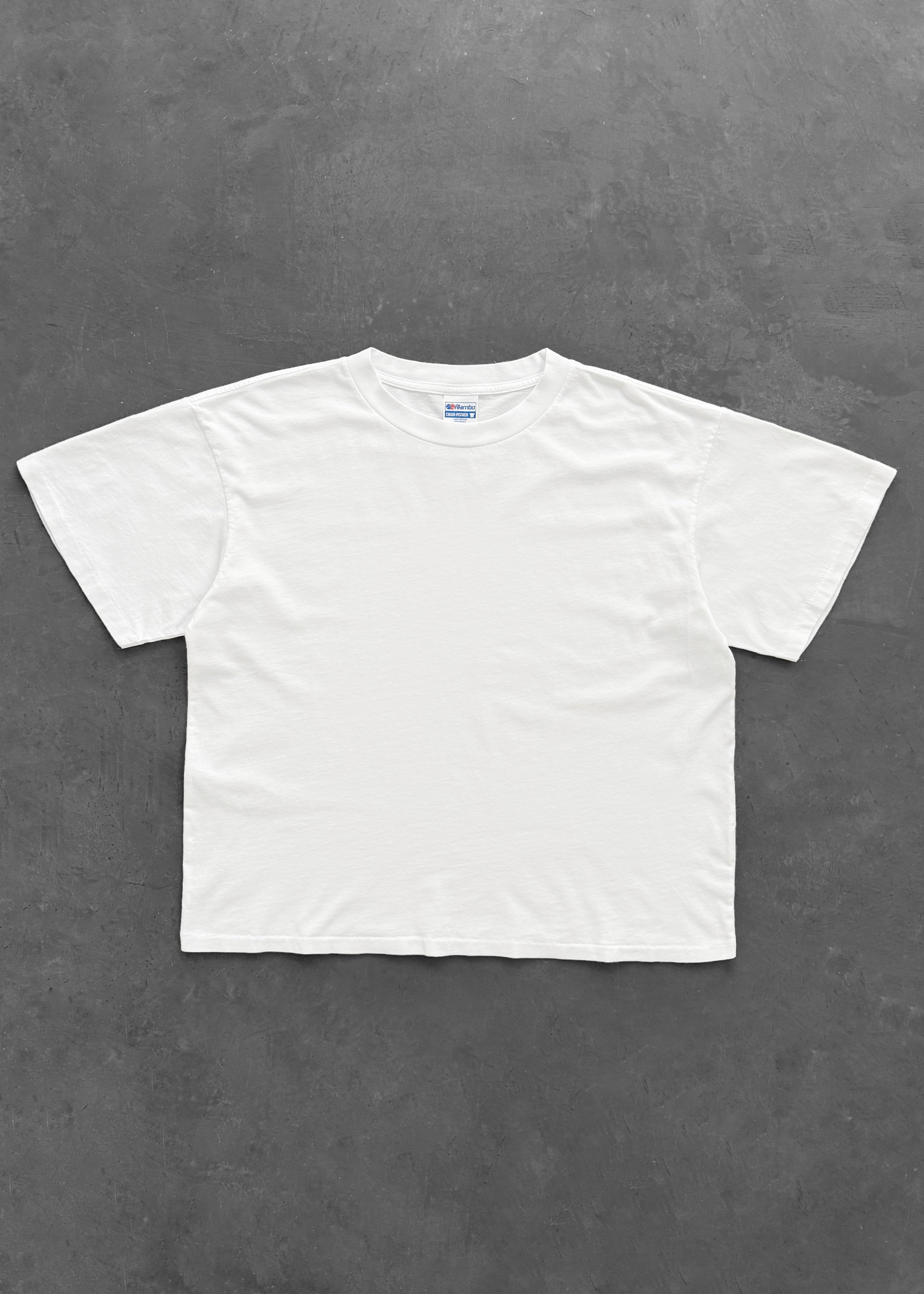 “CHAIN PEEKER” MID WEIGHT TEE - WHITE