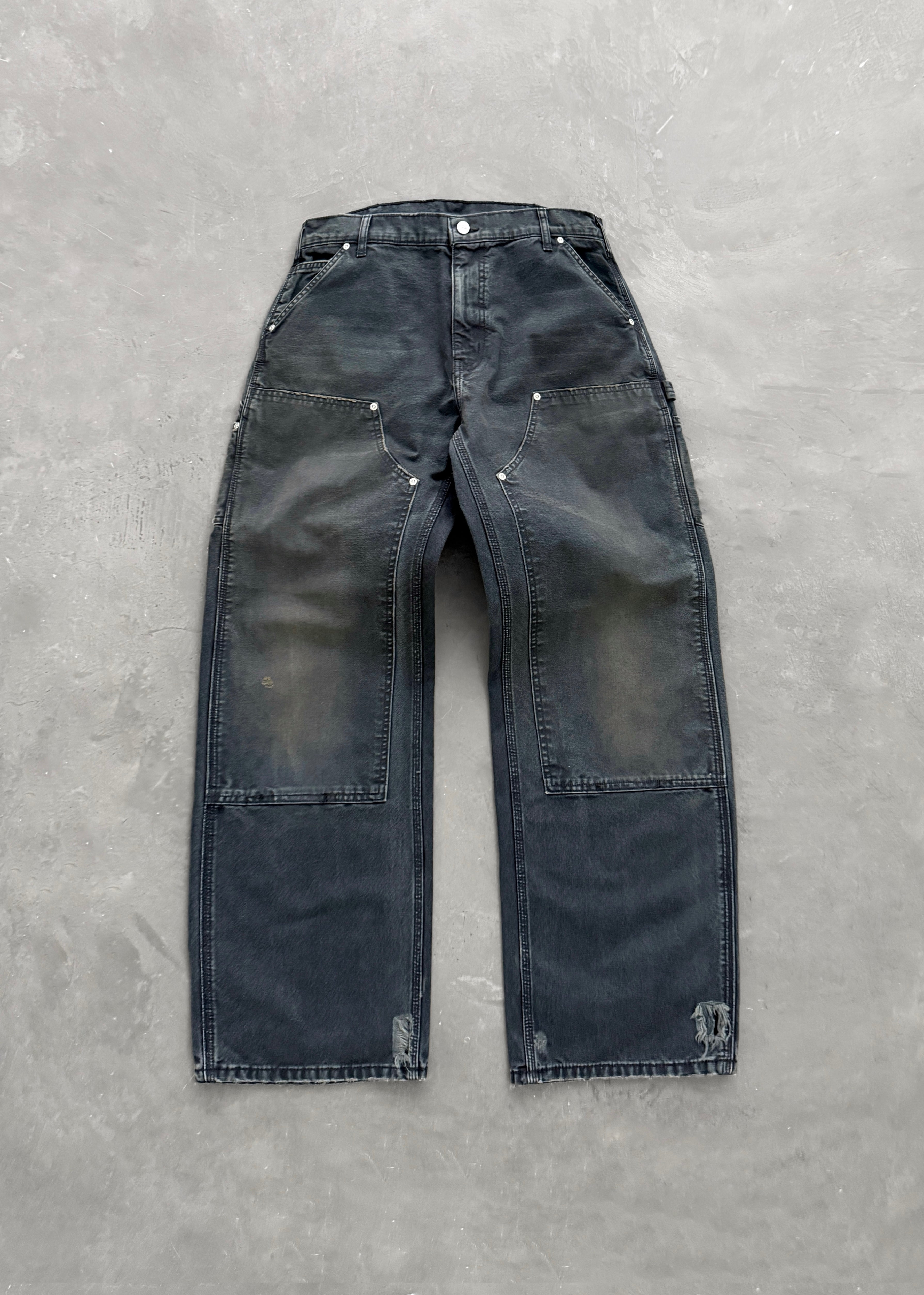 AKIMBO CANVAS DOUBLE KNEES - DIRTY BLACK